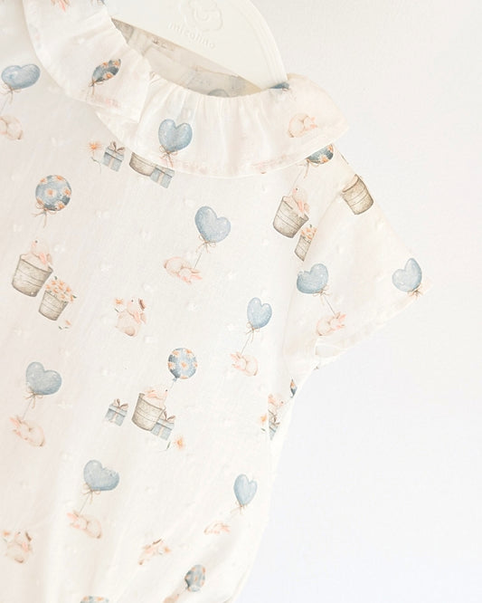 Body Conejitos Aguamarina Familia Dennise - Micolino