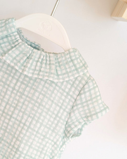 Body Verde Empolvado Familia Fleur - Micolino