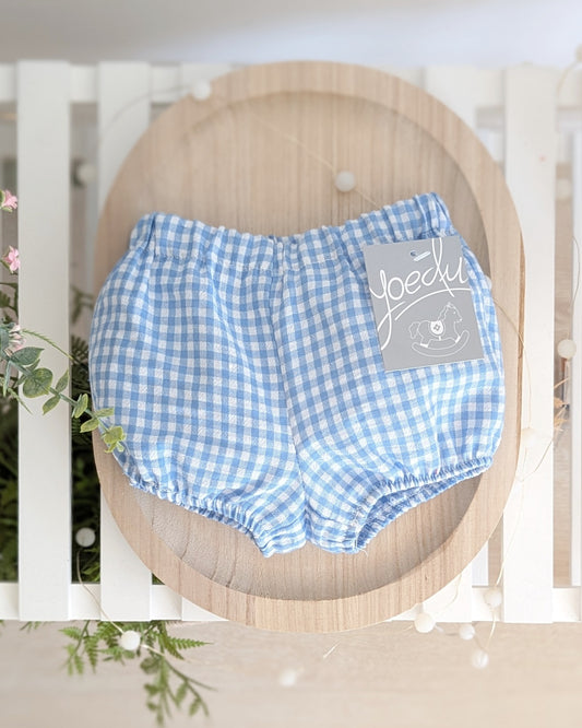 Pantalón Vichy Celeste - Yoedu