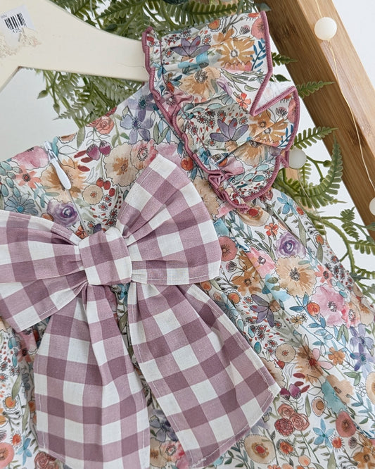 Vestido Con Braguita Flores Familia Piscis - Marta y Paula