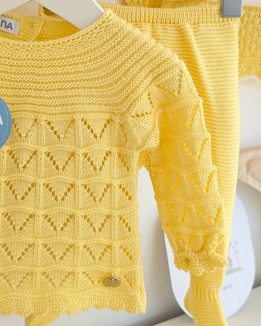 Conjunto Polaina Uves Canesu Amarillo - Juliana