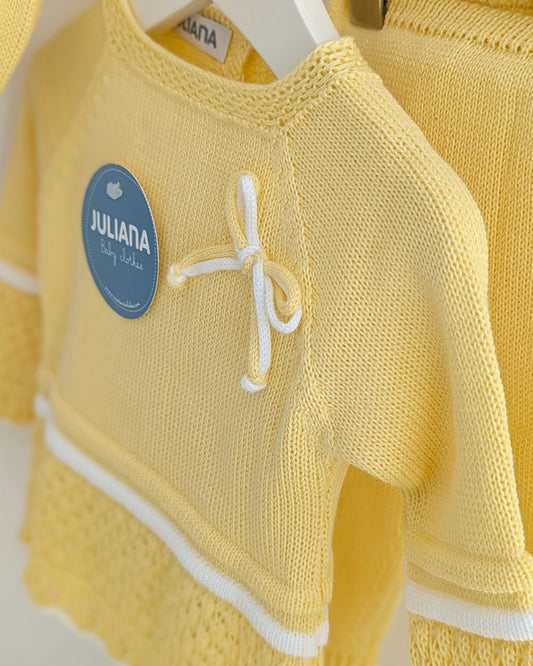 Conjunto Polaina Recogidas Amarillo - Juliana