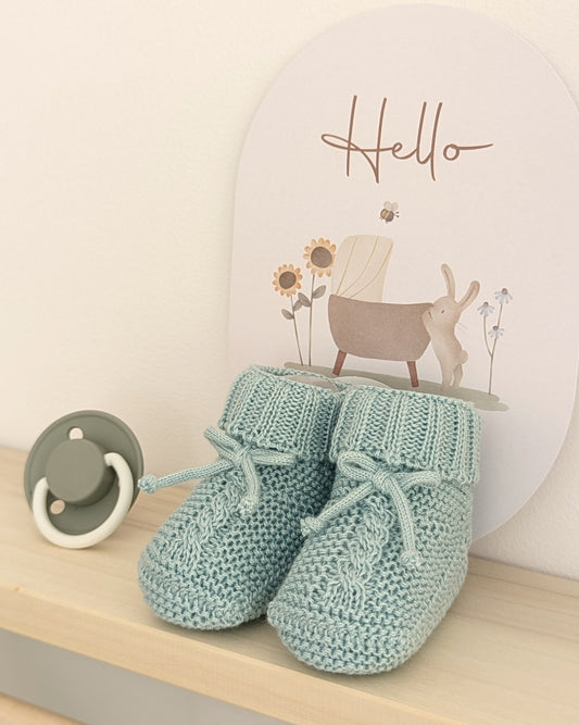 Bota Trenzas Lazo Verdeagua - Juliana