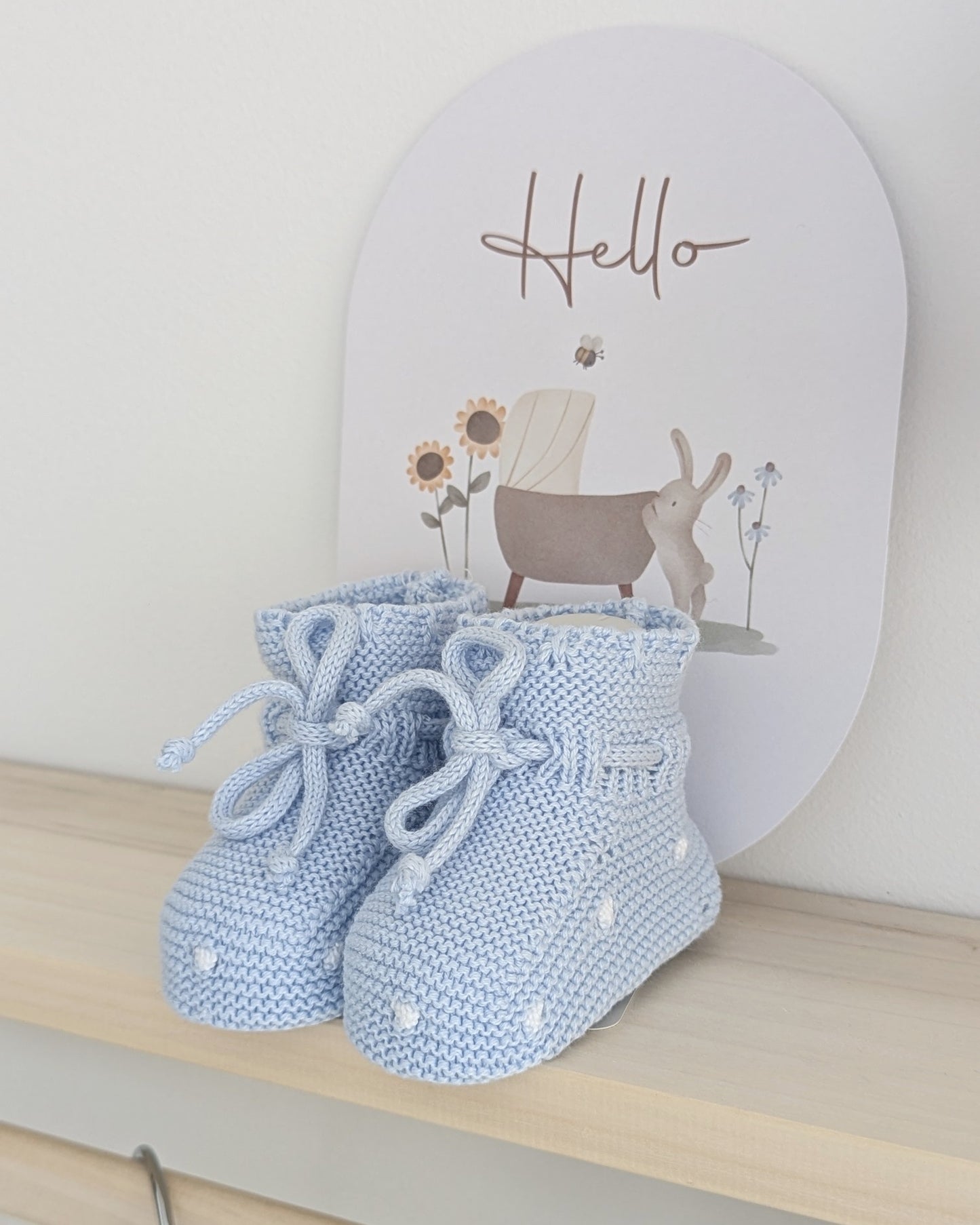 Patucos Arezzo Celeste Bebé - Martin Aranda