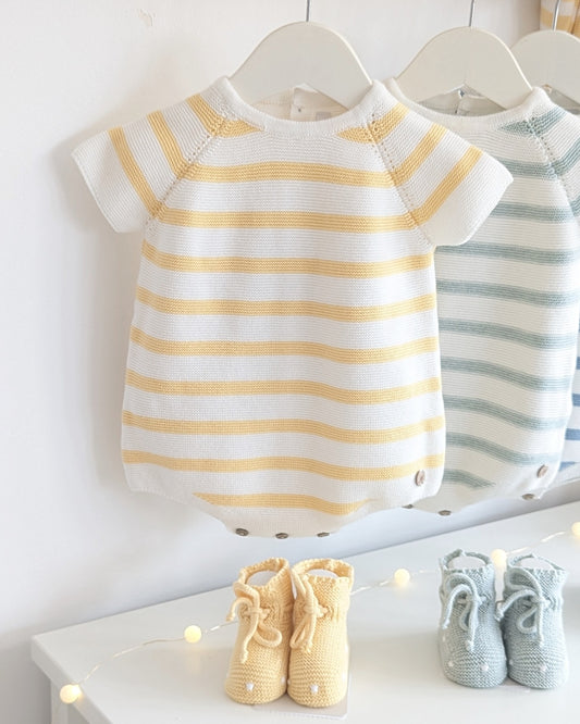 Pelele Punto Rayas Capri Amarillo - Martin Aranda