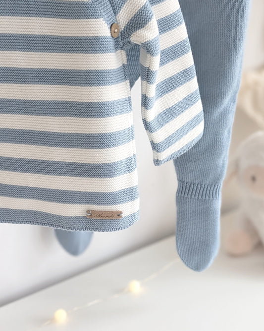 Conjunto Polaina Capri Azul Empolvado - Martin Aranda