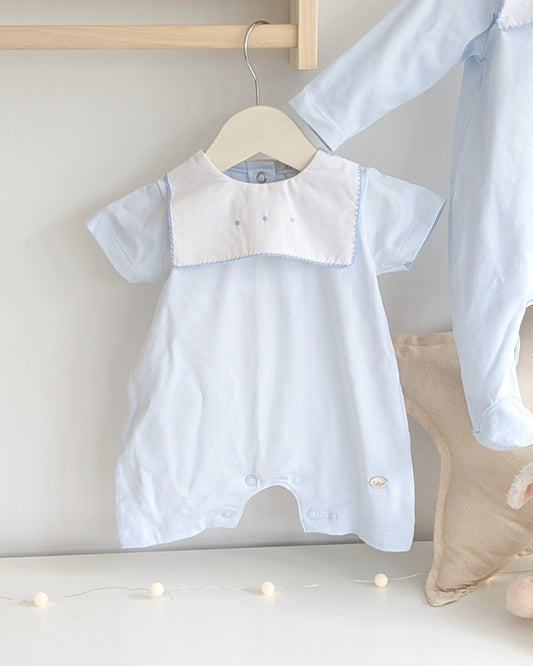 Pelele Corto Sun Celeste Bebé - Martin Aranda