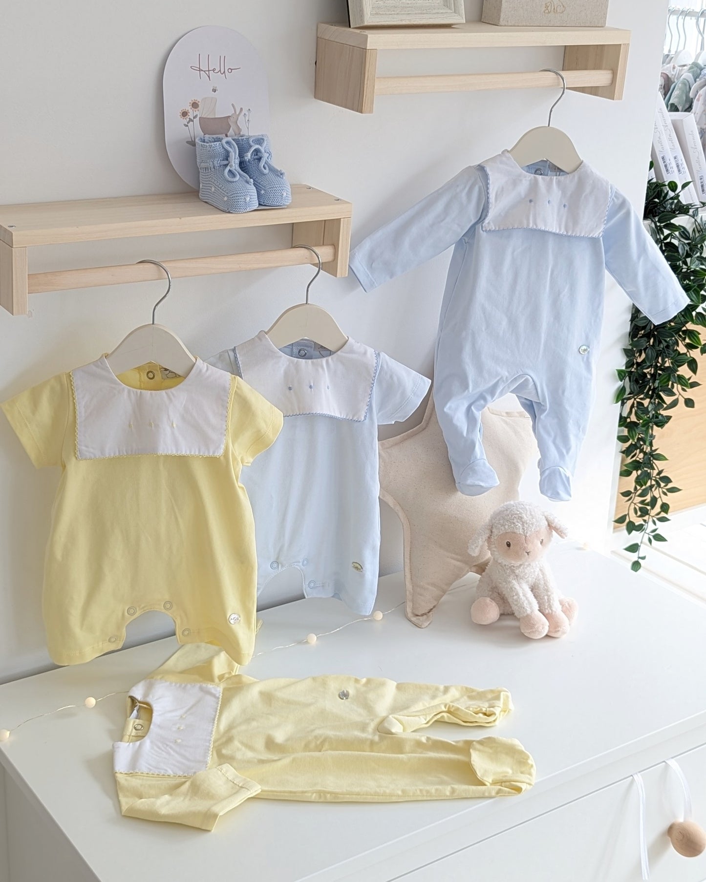 Pelele Largo Unisex Sun Celeste Bebé - Martin Aranda