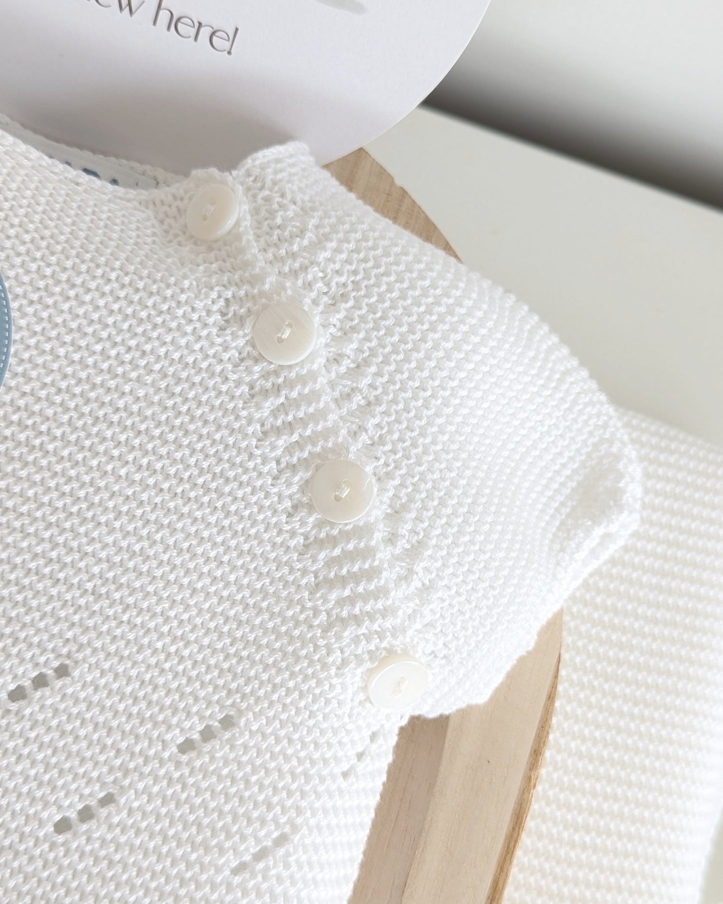 Conjunto Braga Punto Calado Blanco - Colección Garbí de Juliana