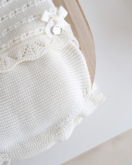 Conjunto Braga Punto Pasacintas Crudo - Colección Etesio de Juliana