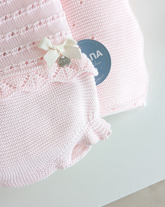 Conjunto Braga Punto Pasacintas Rosa - Colección Etesio de Juliana