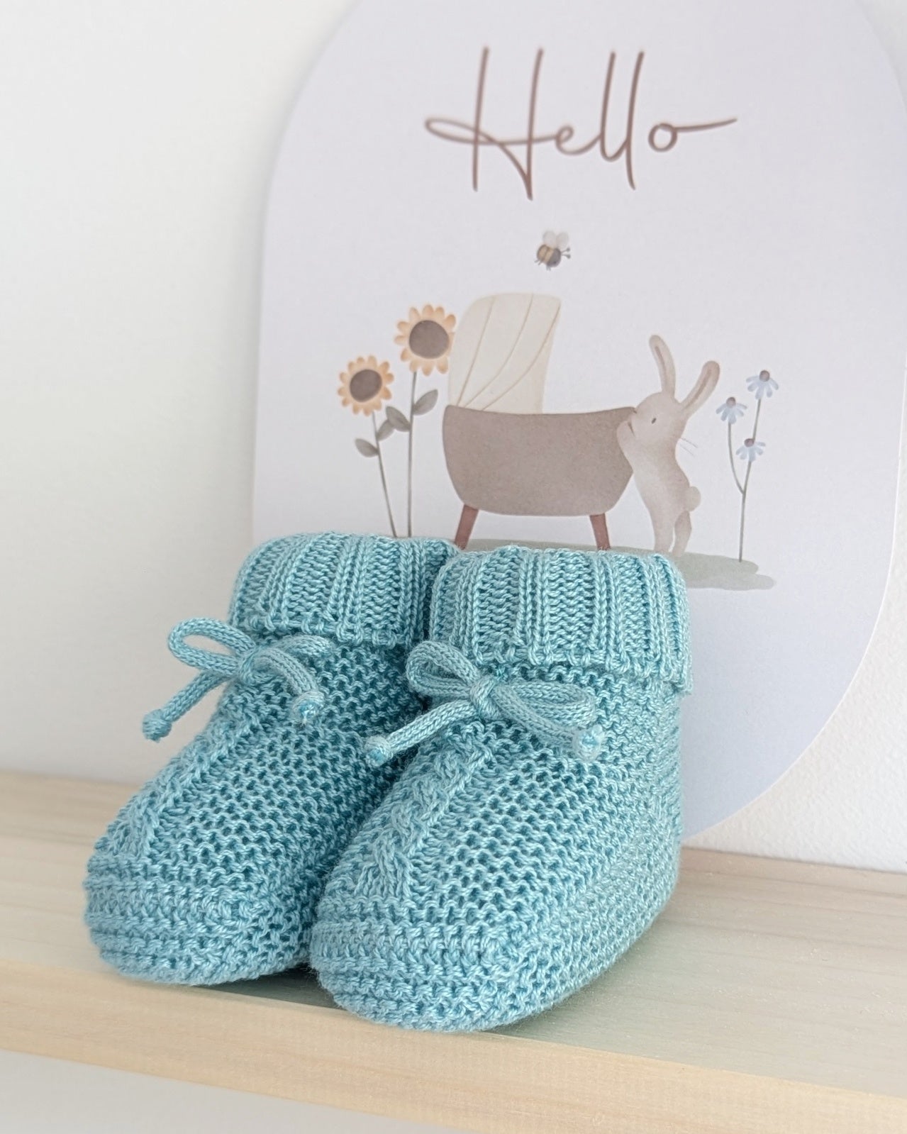 Bota Trenzas Lazo Verde Lago - Juliana