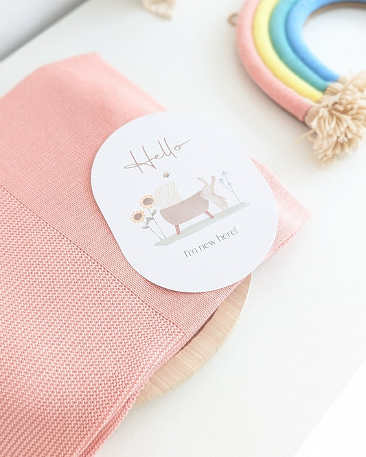 Mantita Estrella Bodoques Rosa Empolvado - Juliana