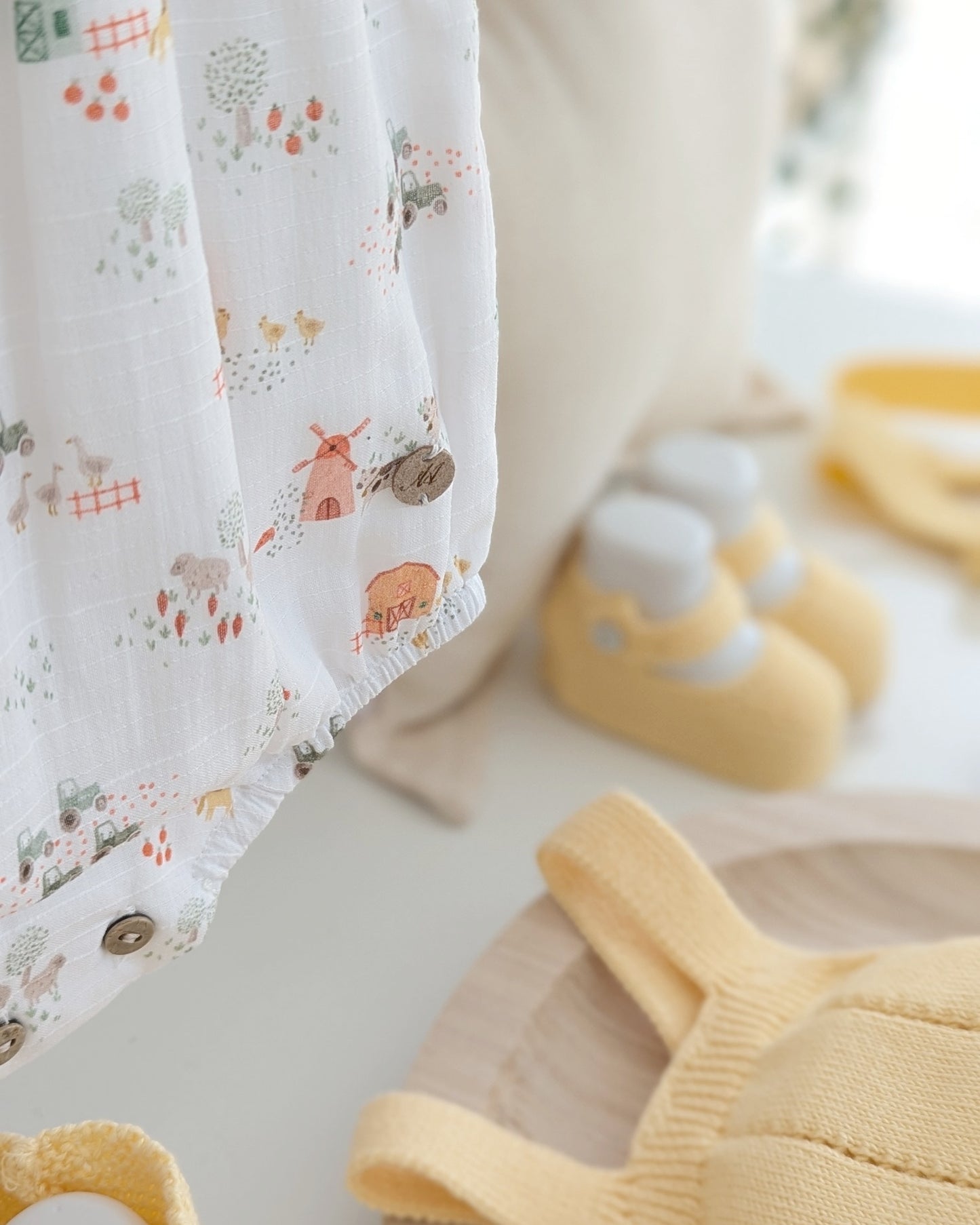 Pelele Punto Tela Melara Amarillo - Martin Aranda