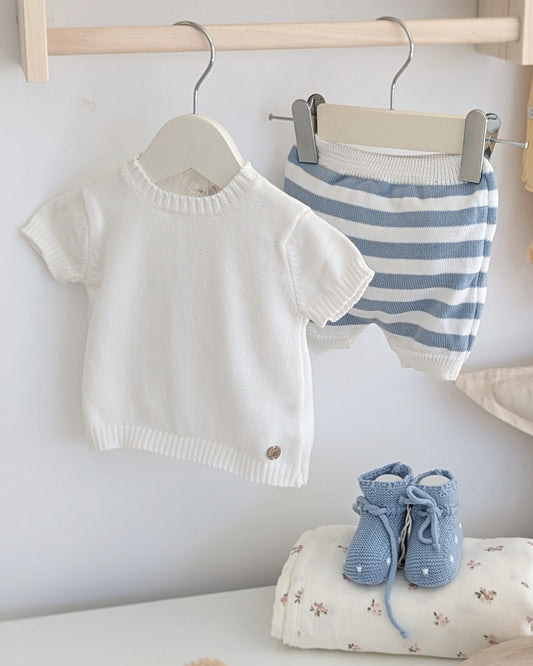 Conjunto Pantalon Corto Punto Capri Azul - Martin Aranda