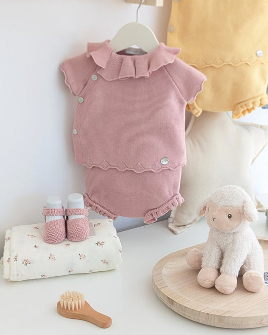 Conjunto Punto Arezzo Rosa Empolvado - Martin Aranda