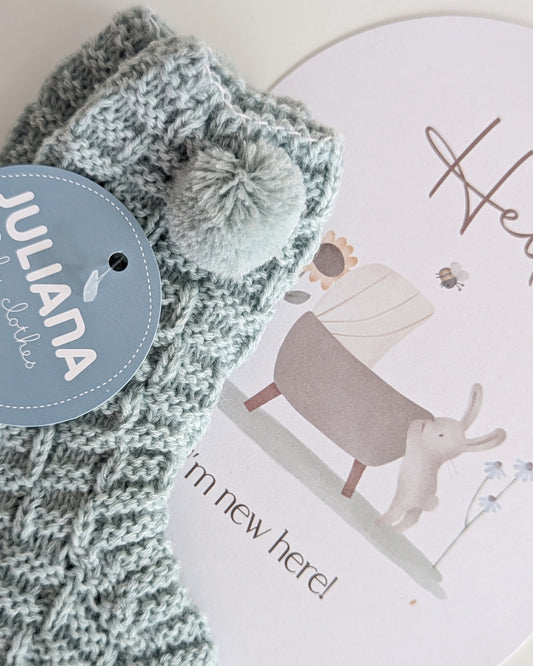 Bota Cuadritos Verde Menta - Juliana