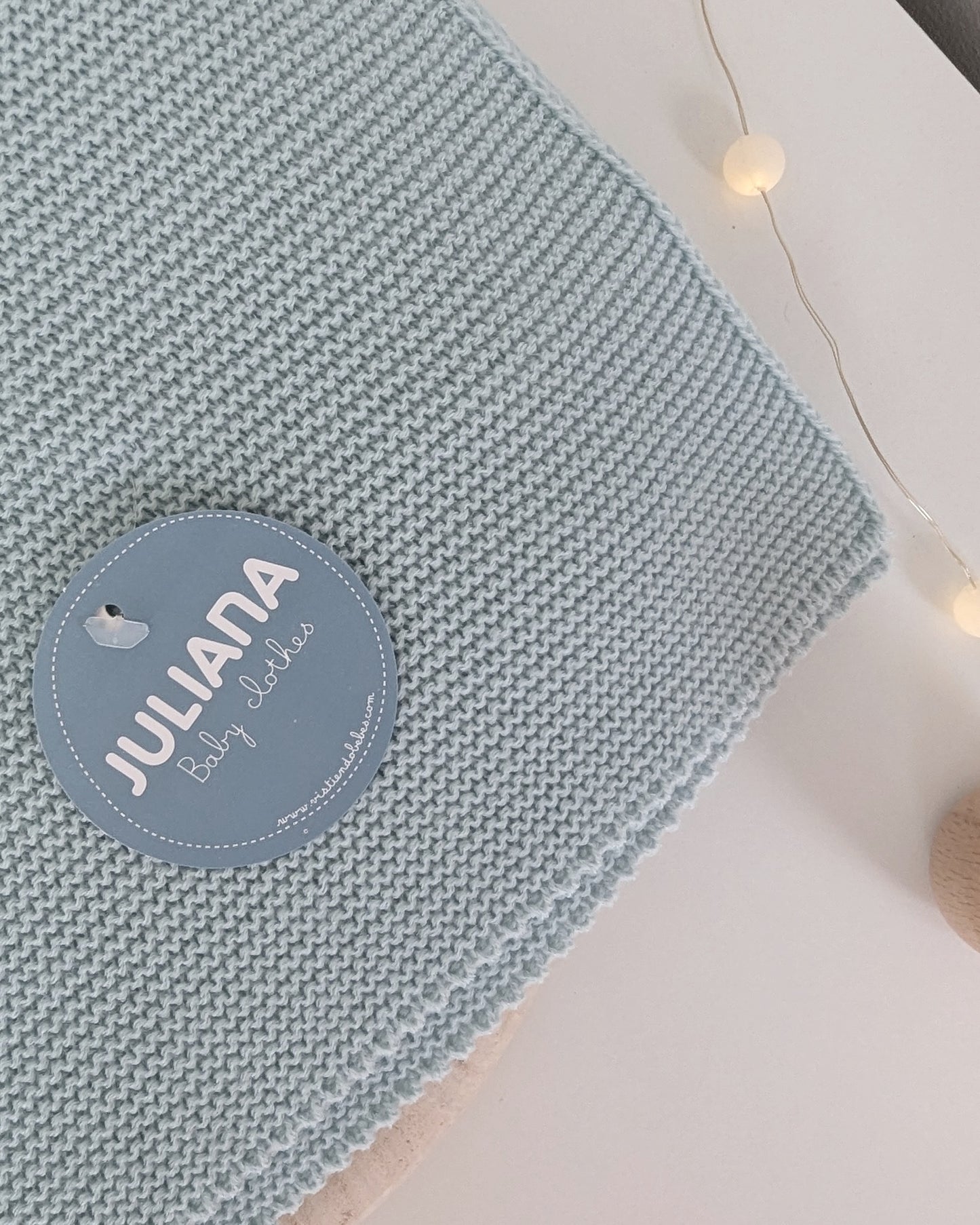 Mantita Trenzas Verdeagua - Juliana