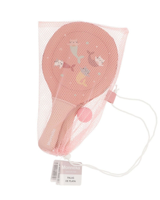 Palas de Playa Neopreno MERMAID CATS con Pelota - Tutete