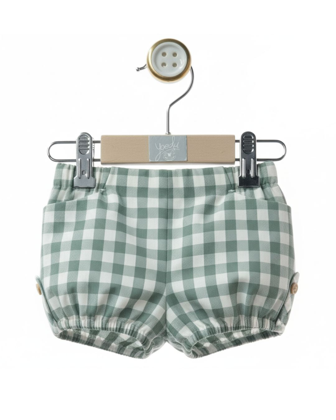 Pantalón Bebé Niño CUADRO VICHY Verde 3987VER-26 - Yoedu