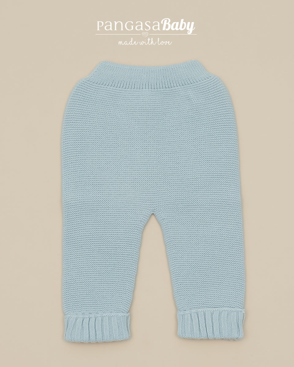 Pantalon Links Celeste Empolvado - Pangasa Baby