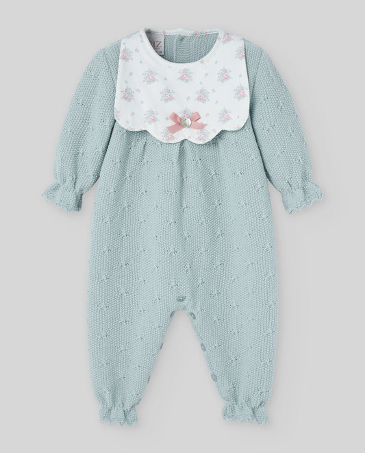 Pelele Bebe Punto Semilla Verde Tiza - Paz Rodriguez Referencia 005-102953