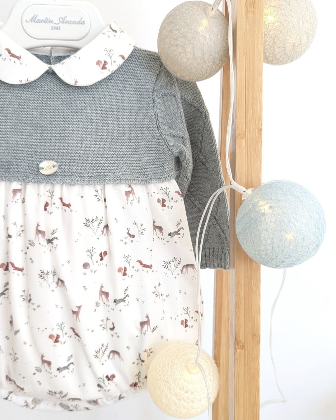 Pelele Punto Tela York Verde Claro - Martin Aranda