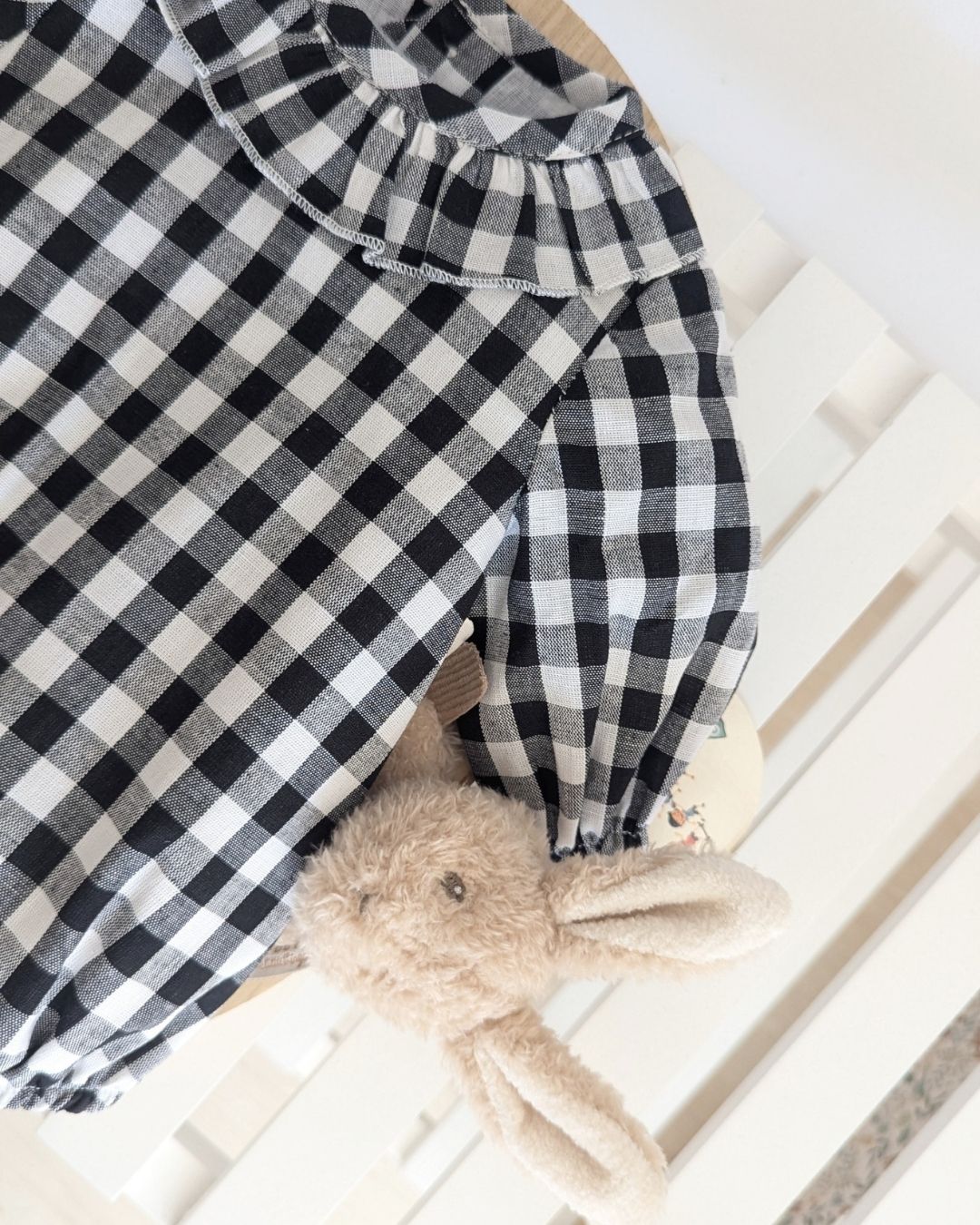 Pelele Vichy Negro 27124