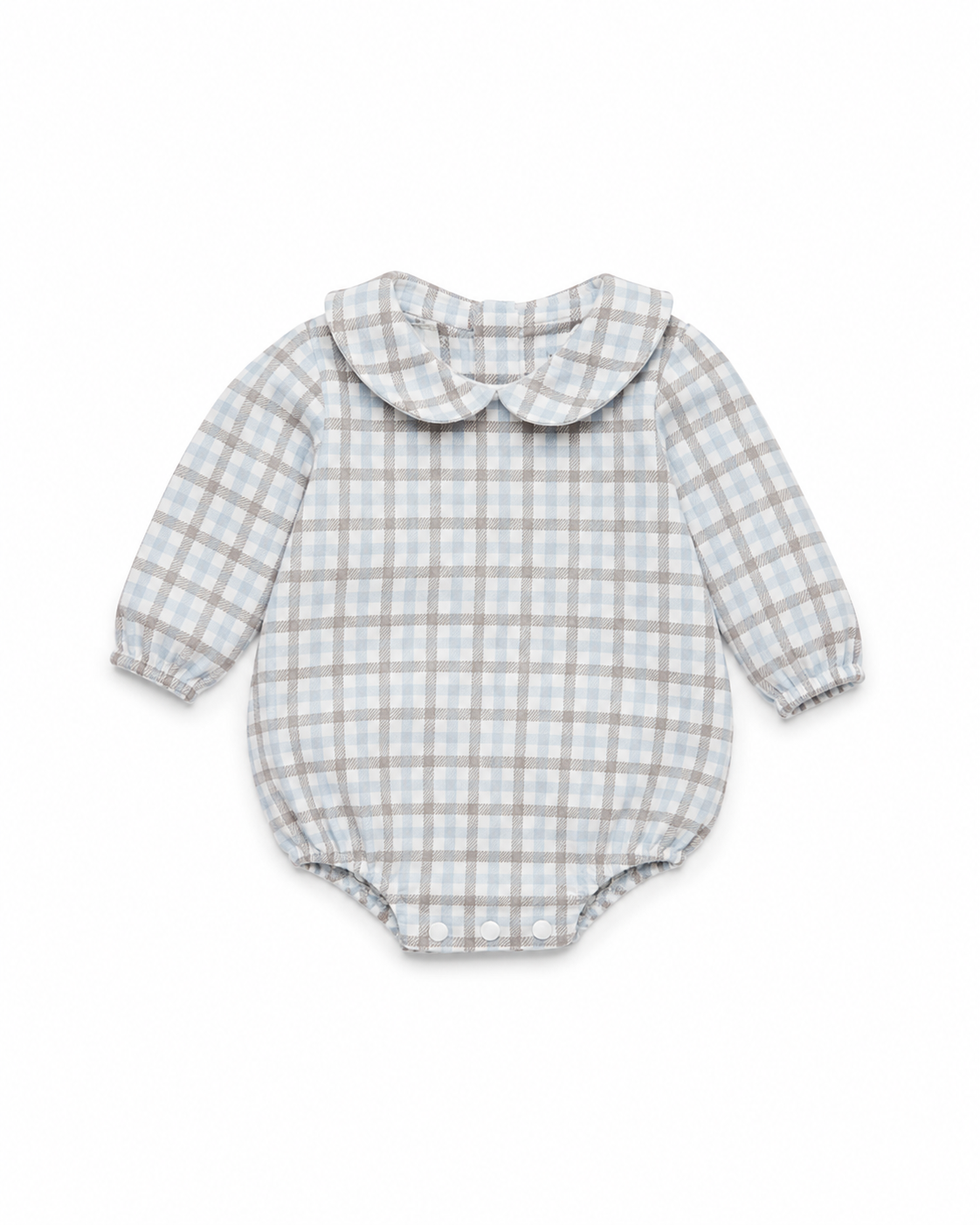 Pelele Tela Cuadros Azul - Colección Nido Juliana
