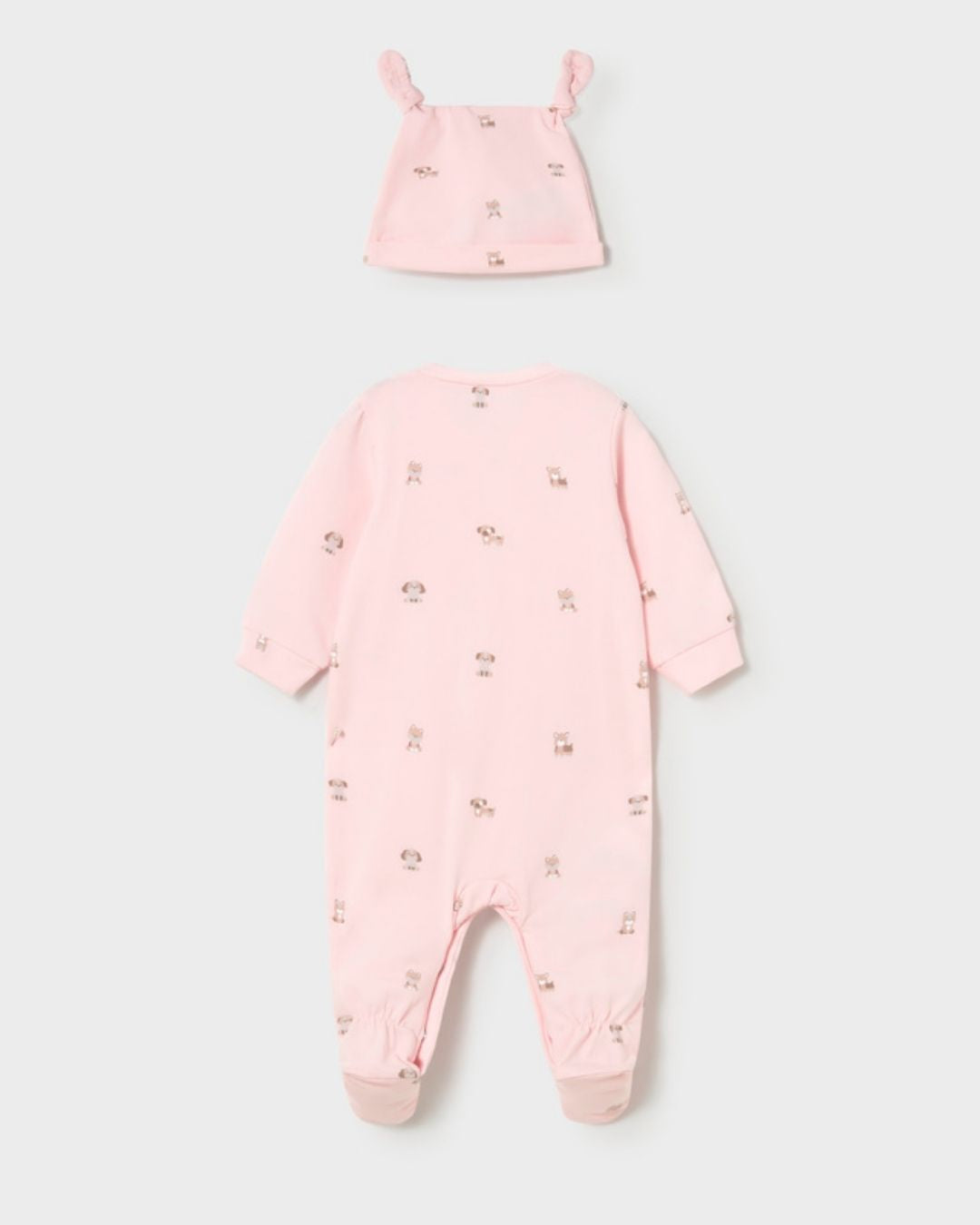 Pelele con Gorro Perritos Rosa 1718-070 - Mayoral