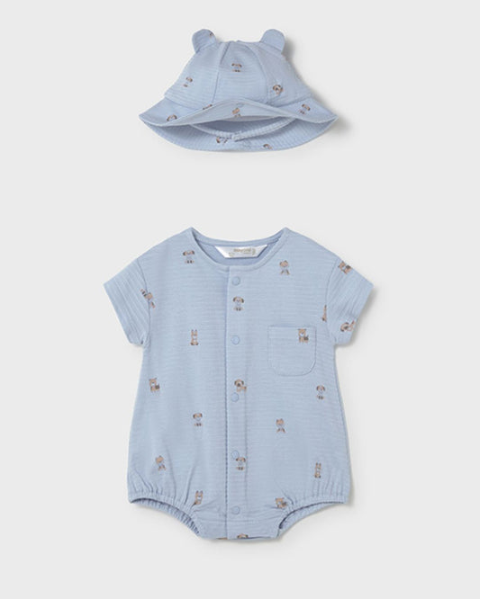 Pelele y Gorro Perritos Cielo 1606-095 - Mayoral