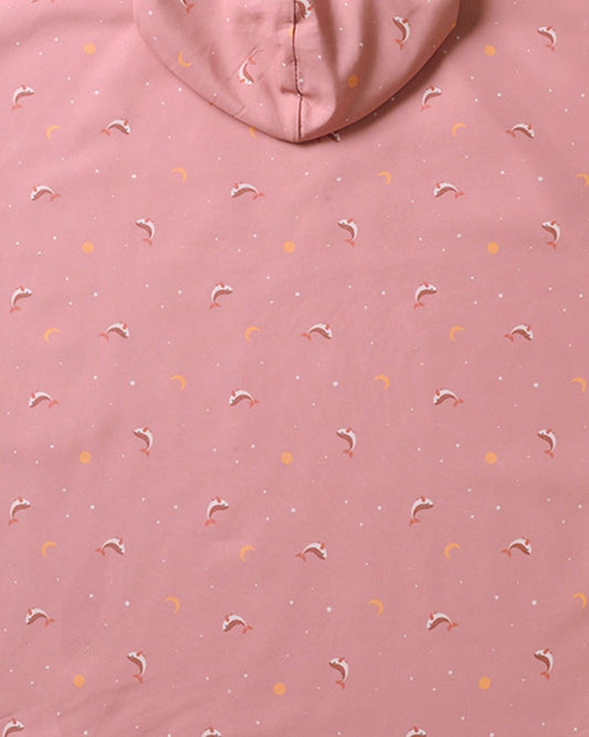 Poncho de Playa WHALE PINK - Tutete