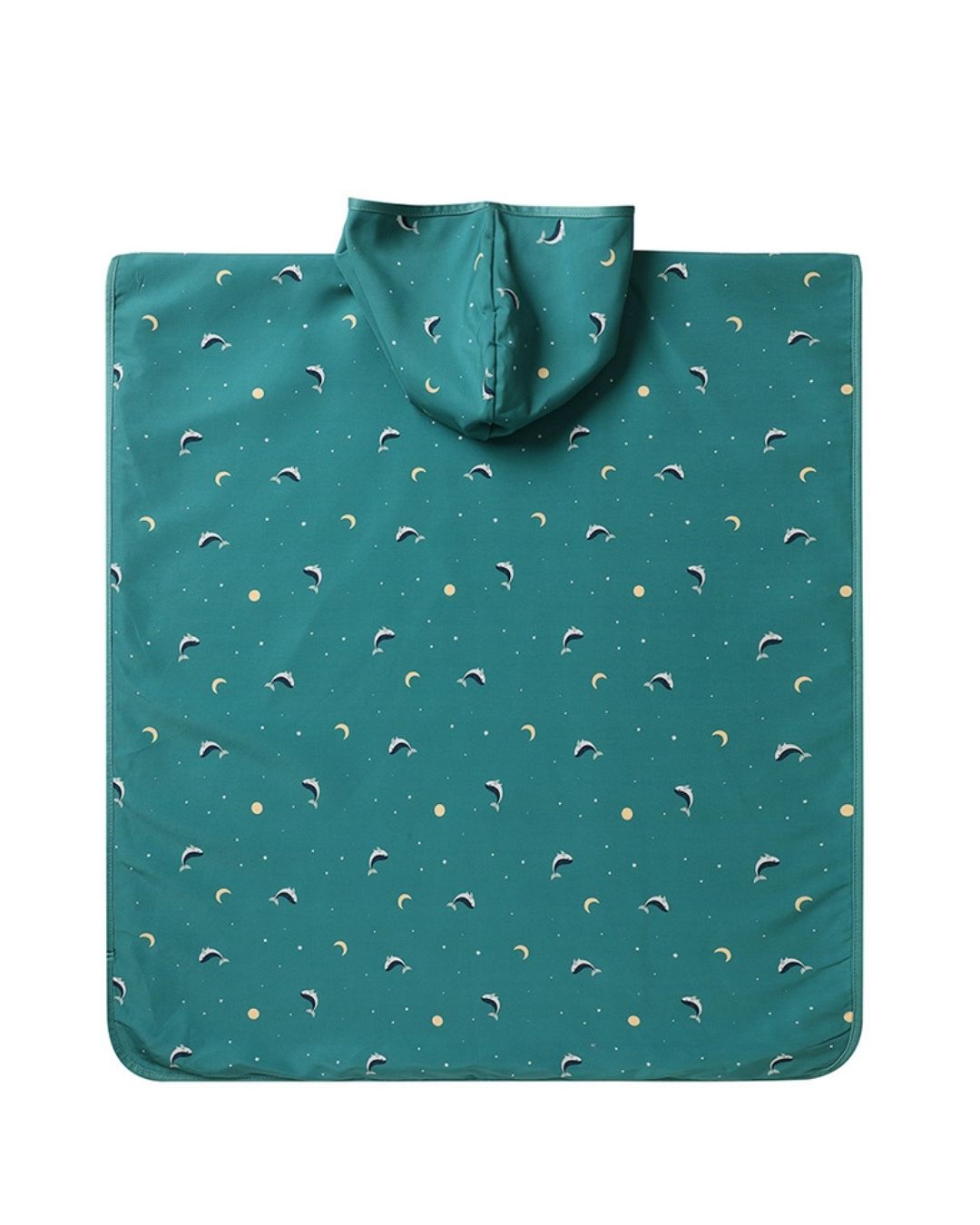 Poncho de Playa WHALE TEAL - Tutete