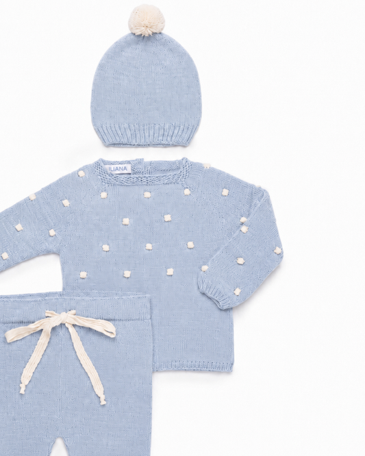 Primera Puesta Bodoques Azul - Colección Bruma Juliana