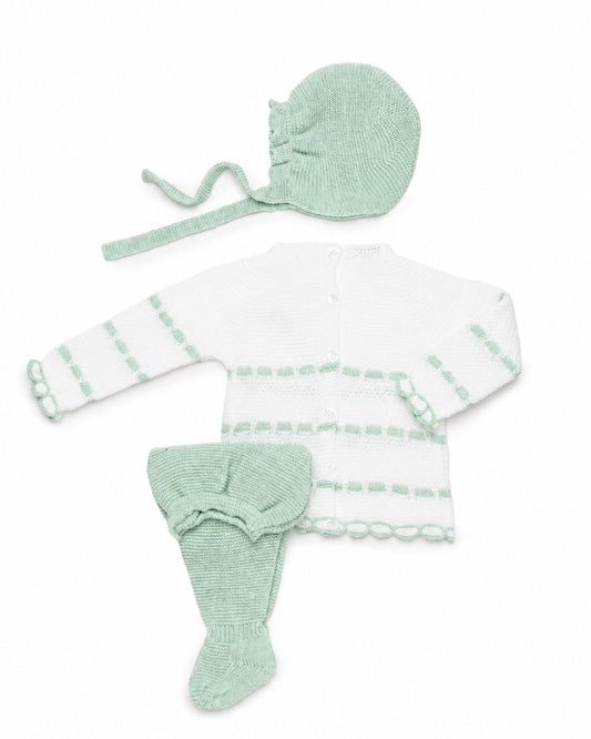 Primera Puesta Pasacintas Verde Menta - Colección Cielo Juliana