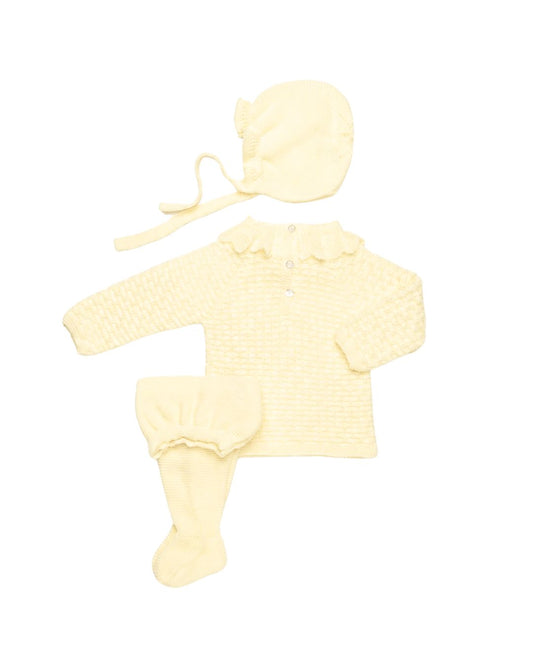 Primera Puesta Puntilla Amarillo - Colección Luz Juliana
