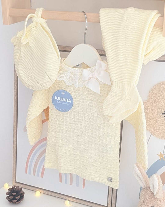Primera Puesta Puntilla Amarillo - Colección Luz Juliana