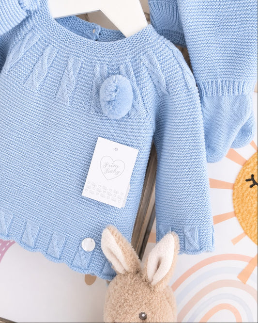 Primera Puesta Trenzas Azul Inglés - Primbaby