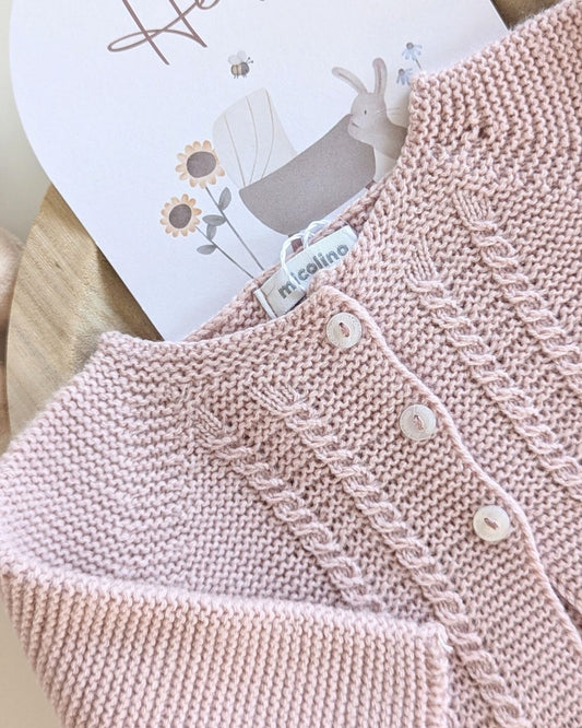 Rebeca Larga Bebé Rosa Empolvado - Micolino