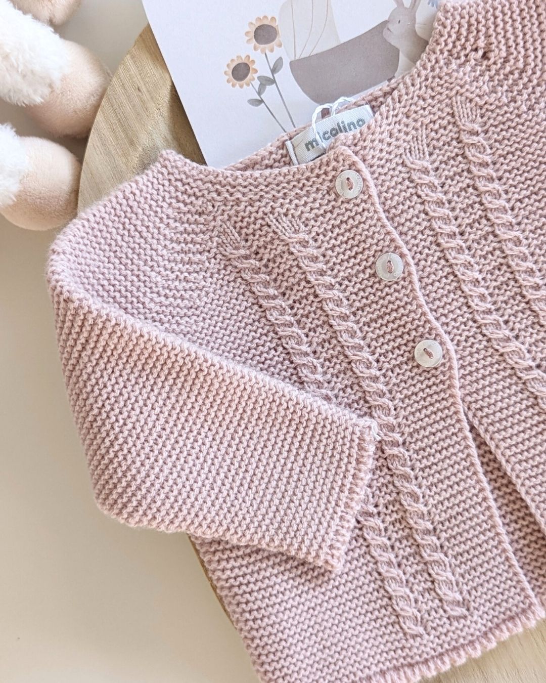 Rebeca Larga Bebé Rosa Empolvado - Micolino