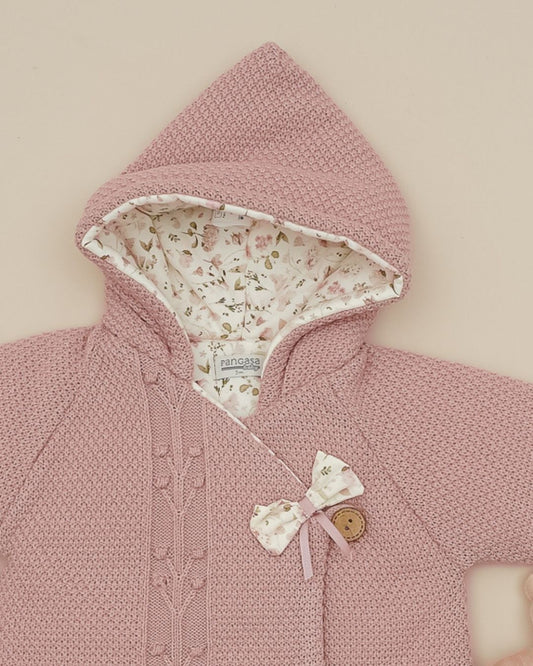 Trenka Bebe Rosa Vintage Flores - Pangasa Baby