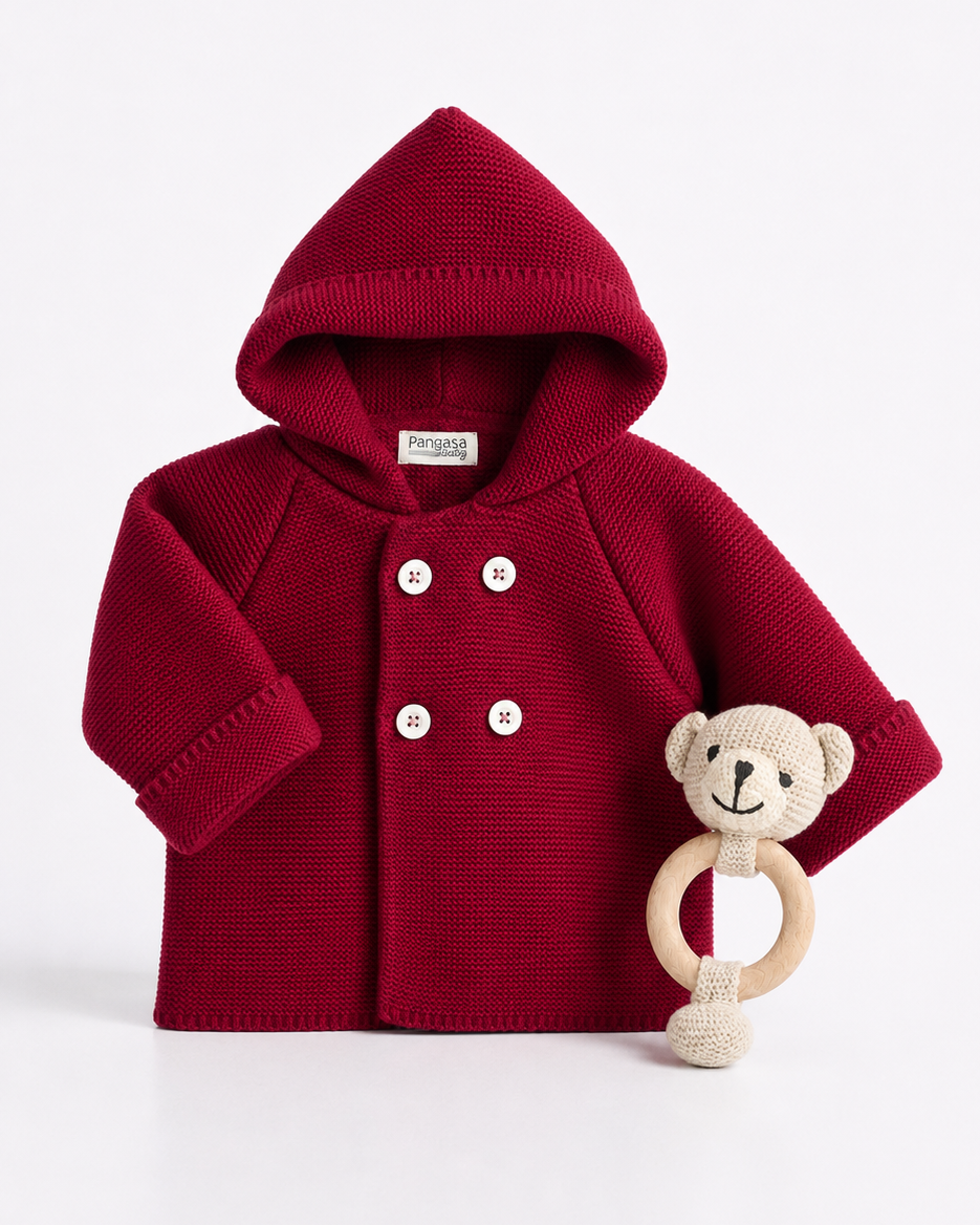 Trenka Comfy Punto Bobo Granate - Pangasa Baby