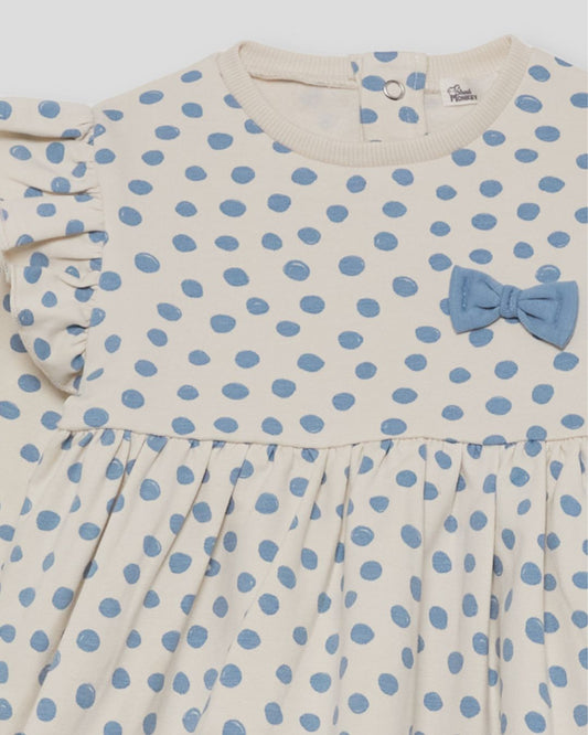 Vestido Bebé Lunares Azul - Street Monkey 351012