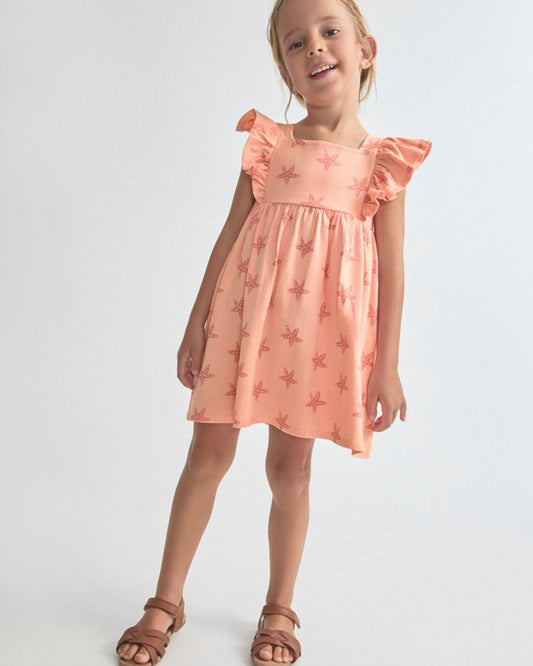 Vestido Estrellas Salmón - Street Monkey