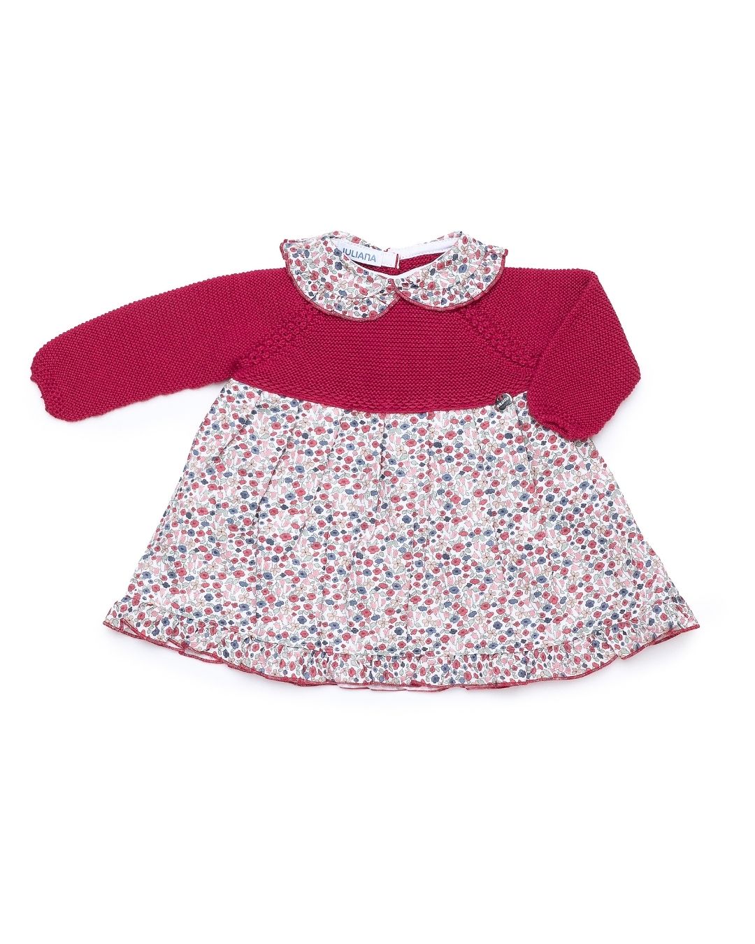 Vestido Flores Grosella - Colección Escarla Juliana