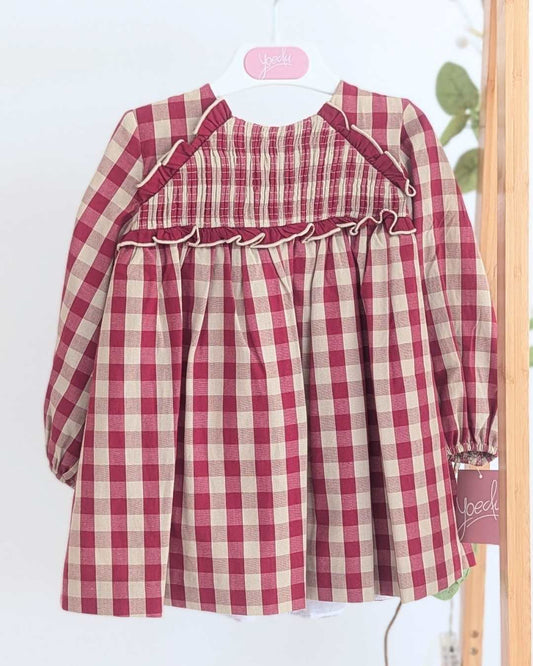 Vestido Infantil Familia Guinda Art.5154 - Yoedu