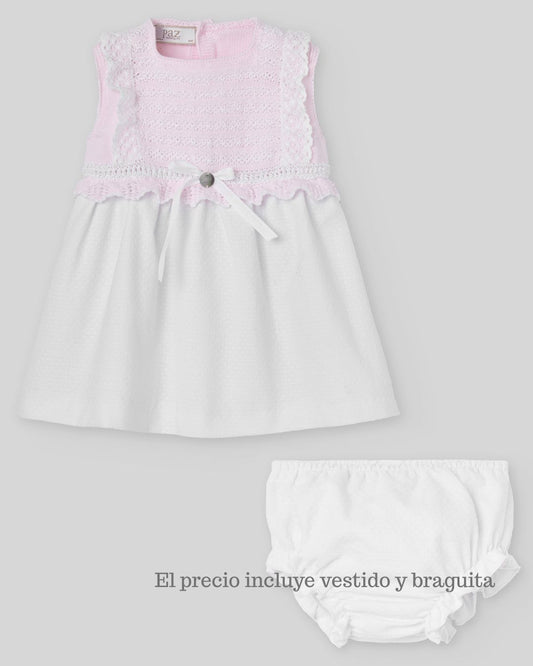 Vestido ALAIA con braga Rosa Tiza - Paz Rodriguez