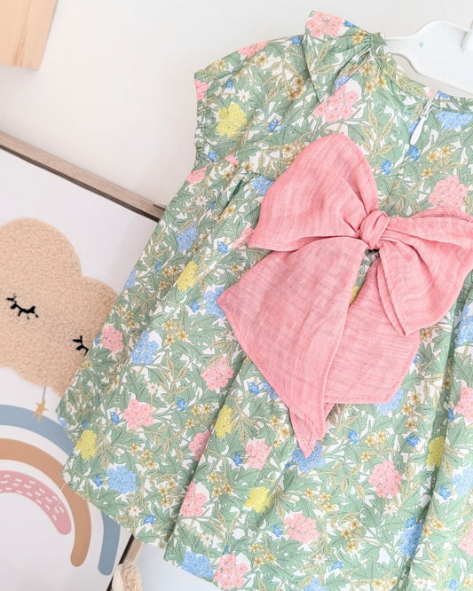 Vestido Bebe con braguita Familia WABI-SABI 0332MVER-26 - Marta y Paula