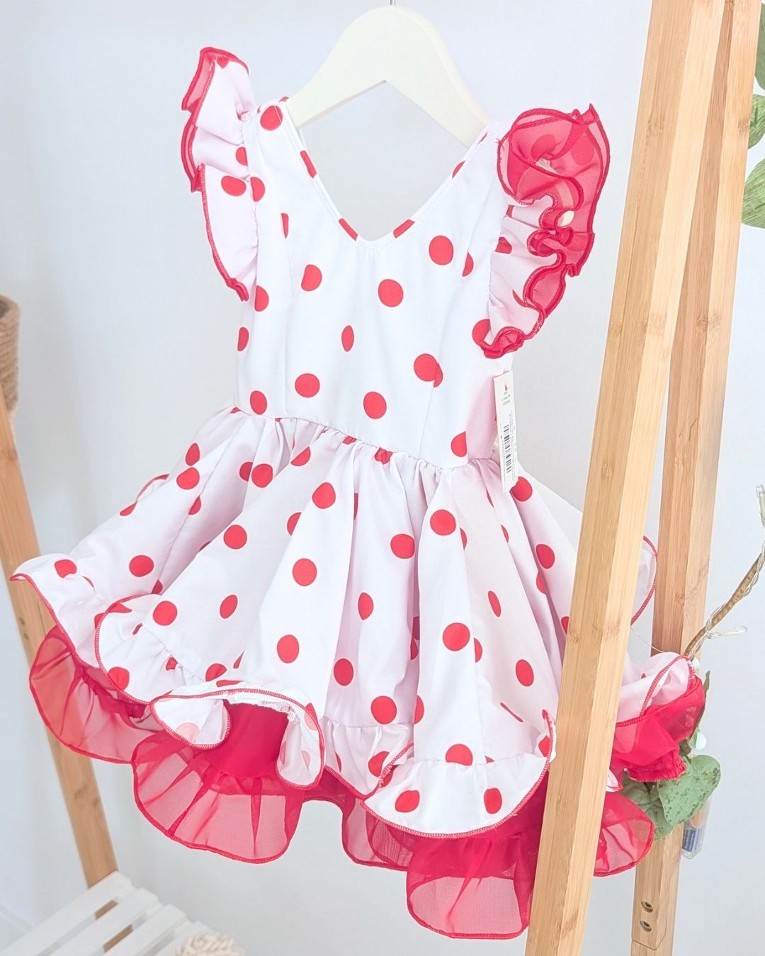 Vestido de flamenca bebé niña Rojo