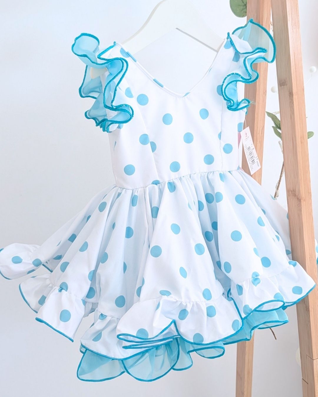 Vestido de flamenca bebé niña Verde